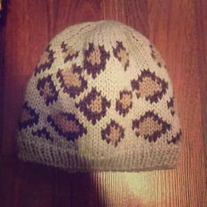 Cheetah Knit Hat